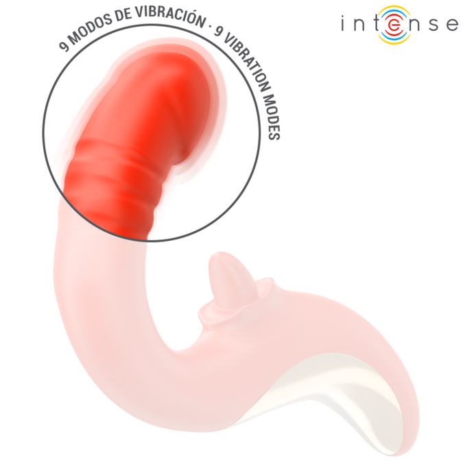 Intense – Paulina Vibrator und Stimulator in U-Form Rot