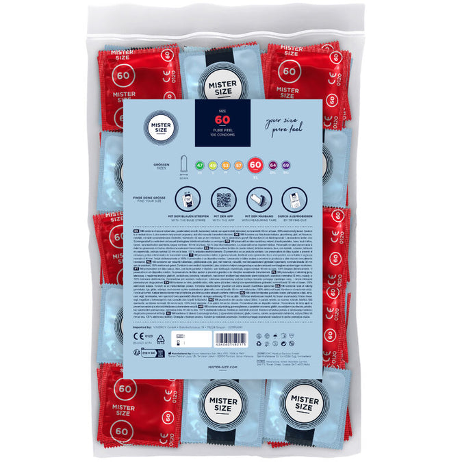 Mister Size – Condom Size XL 60 Mm (100 Units)