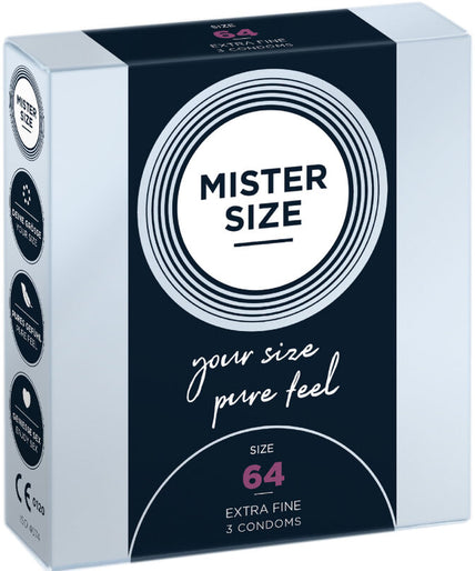 Mister Size – Condoms Size XXL 64 Mm (3 Units)