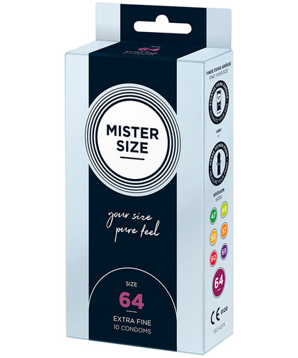 Mister Size – Condoms Size XXL 64 Mm (10 Units)