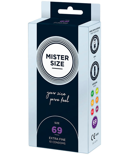 Mister Size – Condoms Size XXXL 69 Mm (10 Units)