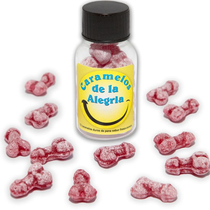 Diablo Picante – 12 Penis-förmige Freudenbonbons Erdbeer/Kirsch