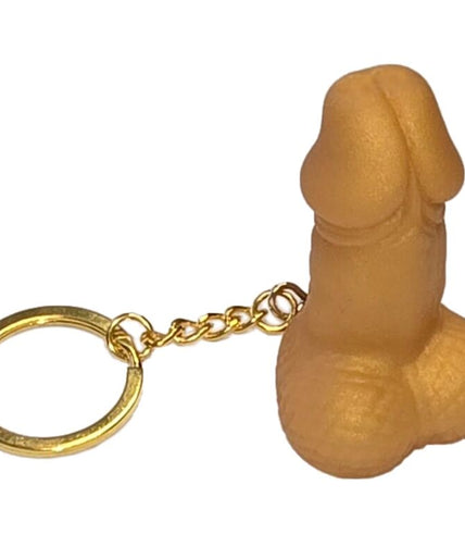 Diablo Picante – Goldener penisförmiger Schlüsselanhänger