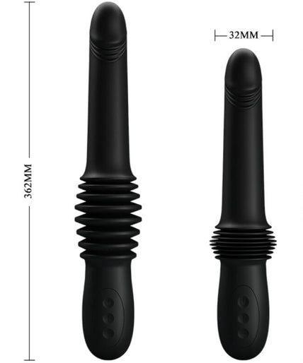 Pretty Love – Pazuzu Vibrator 3 Stoßmodi Schwarz