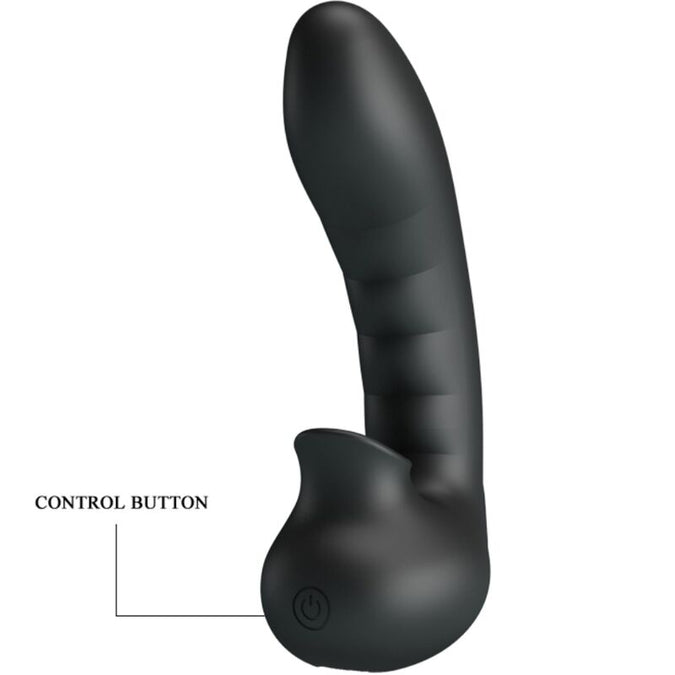 Pretty Love – Hobgoblin Vibrating Finger Case 12 Vibrations + Clitoris Stimulator Black