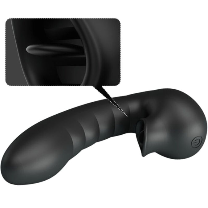 Pretty Love – Hobgoblin Vibrating Finger Case 12 Vibrations + Clitoris Stimulator Black