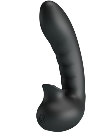 Pretty Love – Hobgoblin Vibrerende Vingercase 12 Vibraties + Clitorisstimulator Zwart