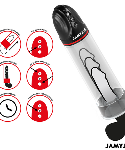 Jamyjob – Xpand Automatische Pumpe mit 3 Saugstufen Grau
