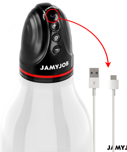 Jamyjob – Xpand Lite Automatische Hodensackpumpe mit 3 Saugstufen Grau
