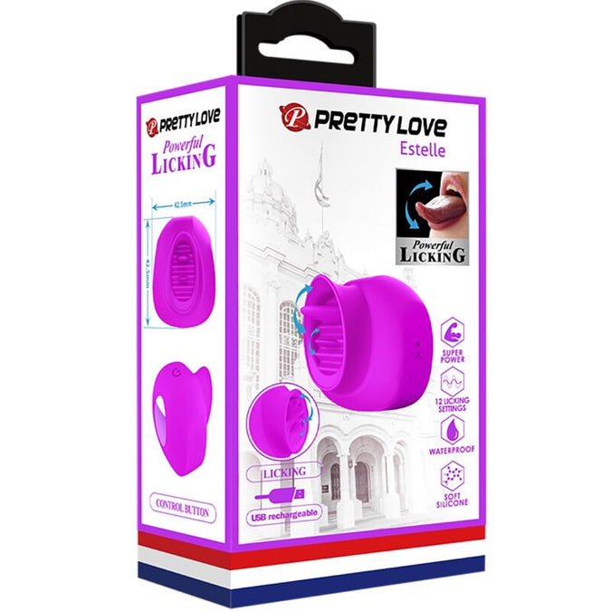 Pretty Love – Estelle Zungen-Klitoris-Stimulator 12 Vibrationen Lila