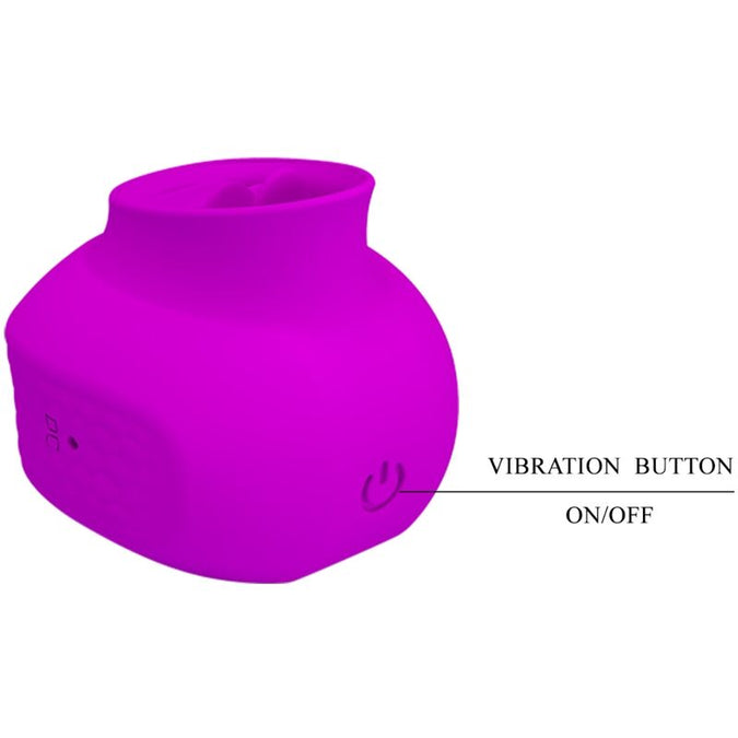 Pretty Love – Estelle Zungen-Klitoris-Stimulator 12 Vibrationen Lila