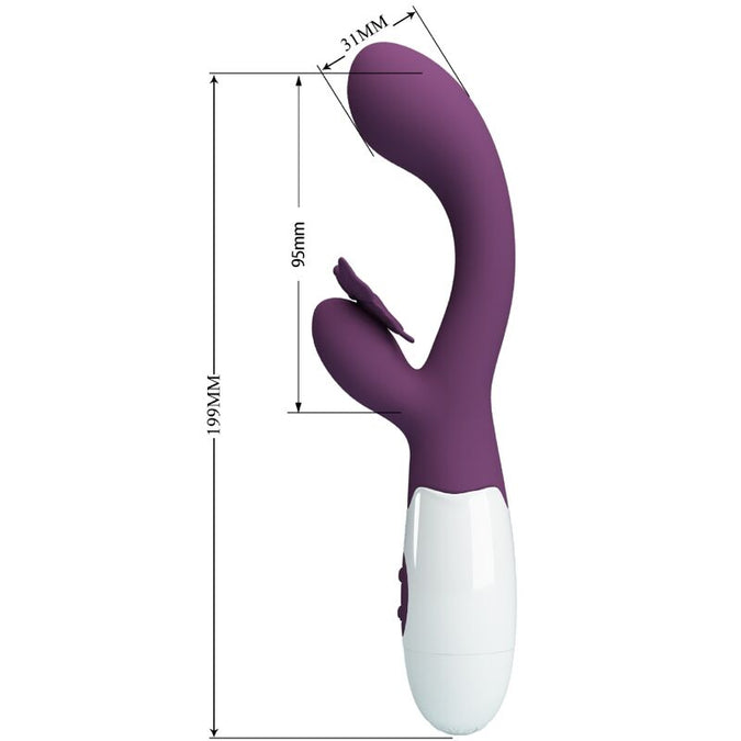 Pretty Love – Butterfly Kiss Rabbit Vibrator & G-Punkt Stimulator Lila