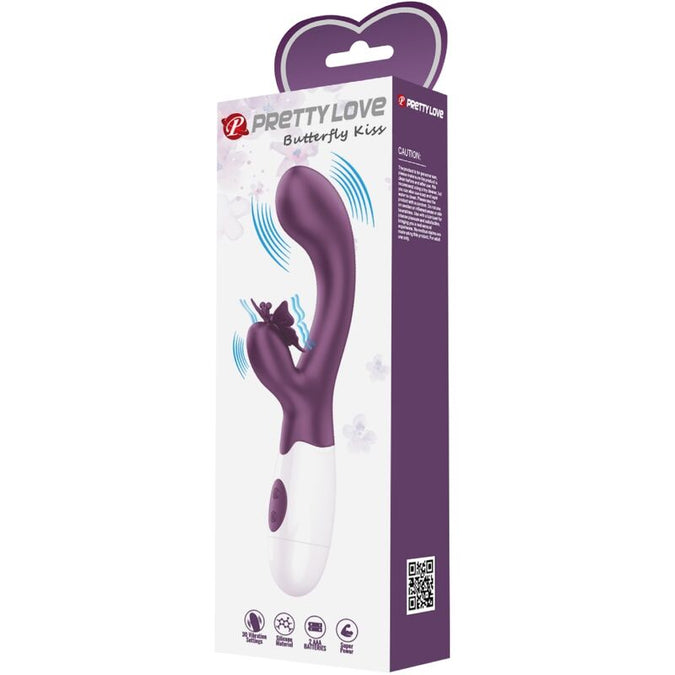 Pretty Love – Butterfly Kiss Rabbit Vibrator & G-Punkt Stimulator Lila