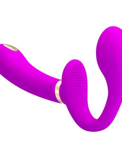 Pretty Love – Thunderbird Doppel-Riemen-On-Vibrator Fernbedienung Lila