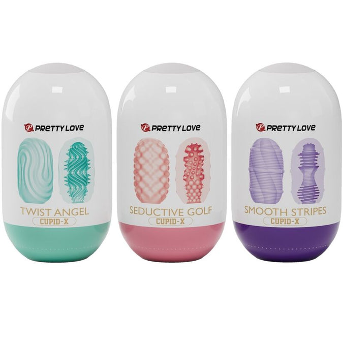Pretty Love – Cupid X 18 mannelijke masturbators met verschillende texturen