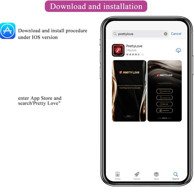 Pretty Love – Franz Massager en Vibrator Gratis App Paars