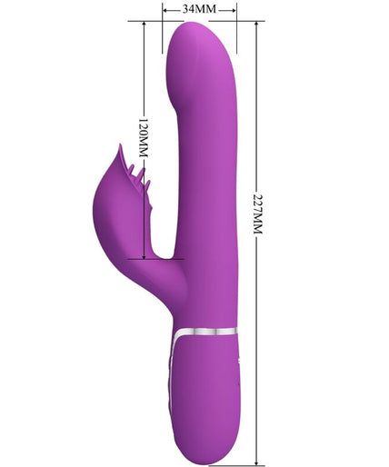 Pretty Love – 4-in-1 Multifunktionsvibrator und Stimulator Lila