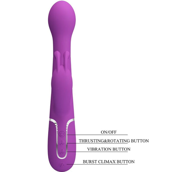 Pretty Love – Dejon 3-in-1 Multifunktions-Rabbit-Vibrator Lila