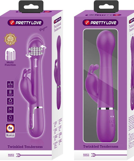 Pretty Love – Dejon 3-in-1 Multifunktions-Rabbit-Vibrator Lila
