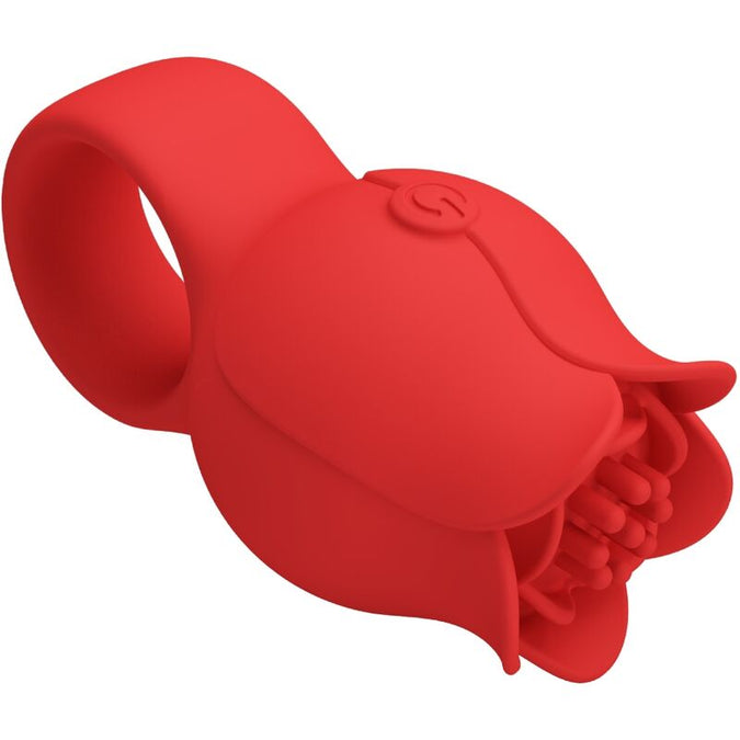 Pretty Love – Jae Rosenförmiger Finger-Vibrator 10 Vibrationen Rot