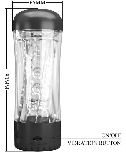 Pretty Love – Tamara männlicher Masturbator Multi-Speed Vibrator Schwarz