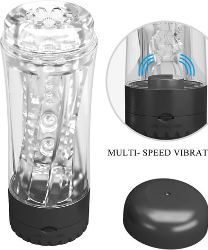 Pretty Love – Tamara männlicher Masturbator Multi-Speed Vibrator Schwarz