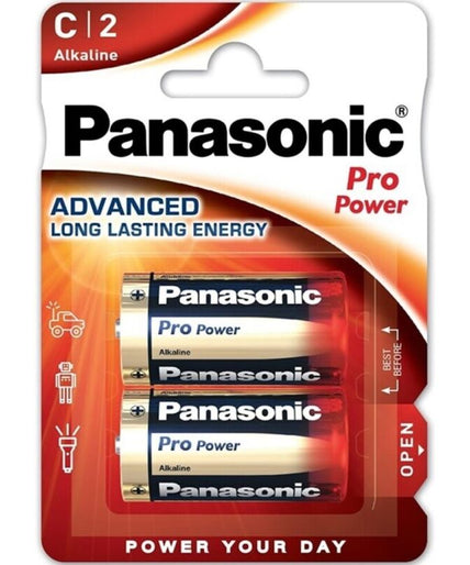 Panasonic – Pro Power Alkaline C Battery Lr14 Blister*2