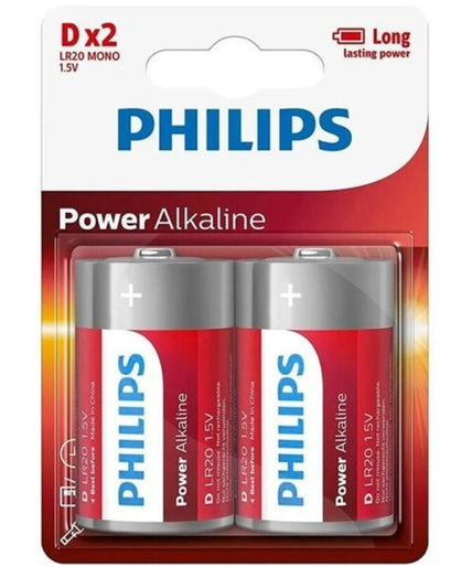Philips – Power Alkaline Battery D Lr20 Blister*2