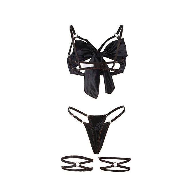 Subblime – 955199 BH-Set mit verstellbarer schwarzer Schleife S/M