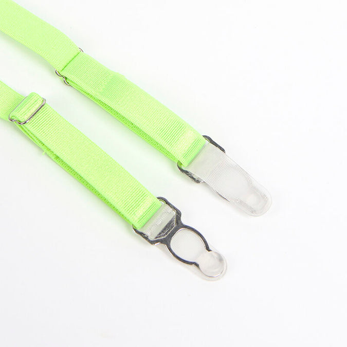 Subblime – 955311 Set van beha met kant en jarretels in groen en blauw S/m