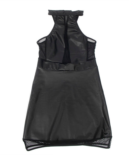Subblime – 955472 Halter Neck Dress With Transparencies Black S/m