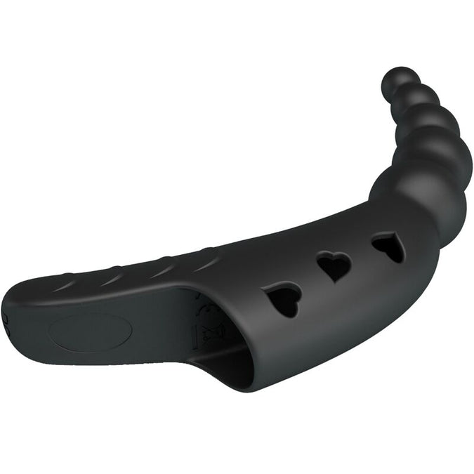 Pretty Love – Jordin Finger-Vibrator mit 10 Vibrationsmodi, Schwarz