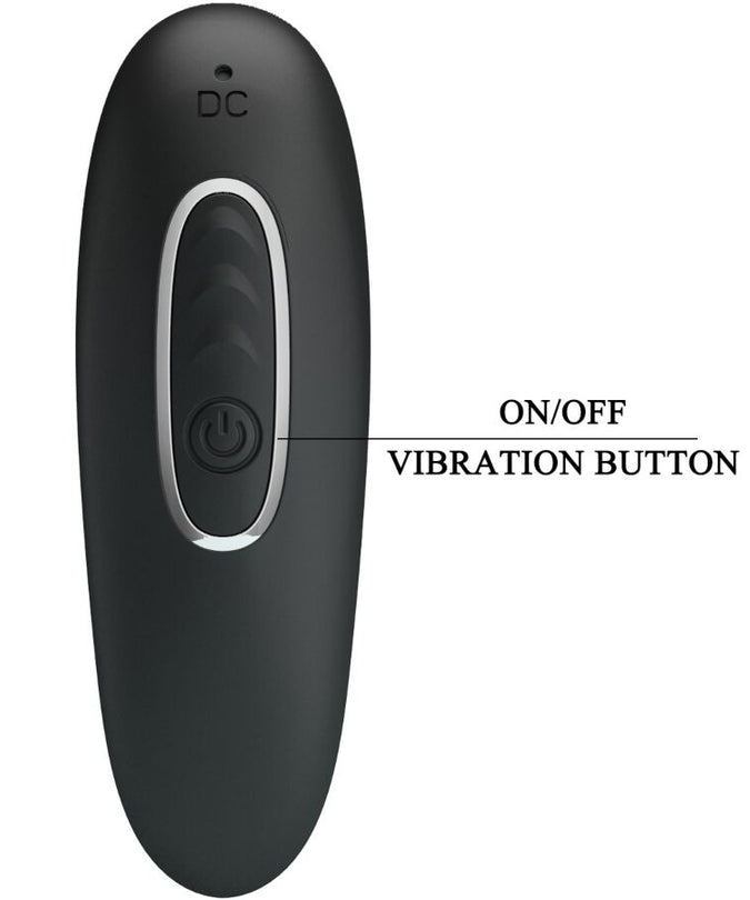 Pleasurements – Pretty Love – Corban Anal Vibrator 10 Vibrationen Schwarz