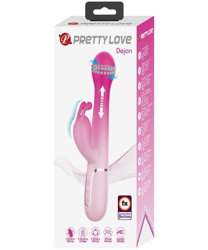 Pretty Love – Dejon 3-in-1 Multifunktionaler Rabbit Vibrator Pink