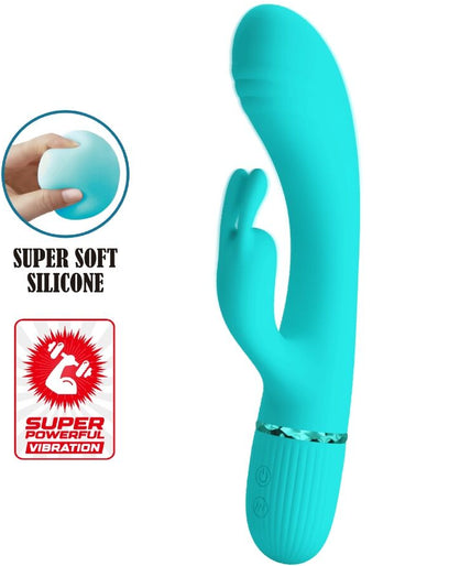 Pretty Love – Scocco Vibrator Rabbit Türkis