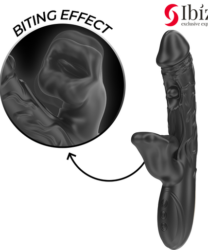 Ibiza – Vibrator und Klitorisstimulator mit Beiß- und Rotationsfunktion 