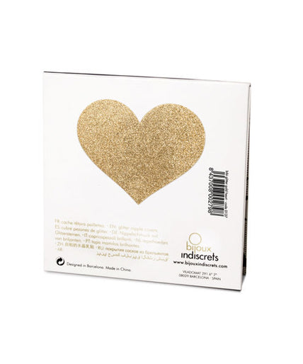 Bijoux – Indiscrets Flash Goldenes Herz Brustwarzenabdeckungen