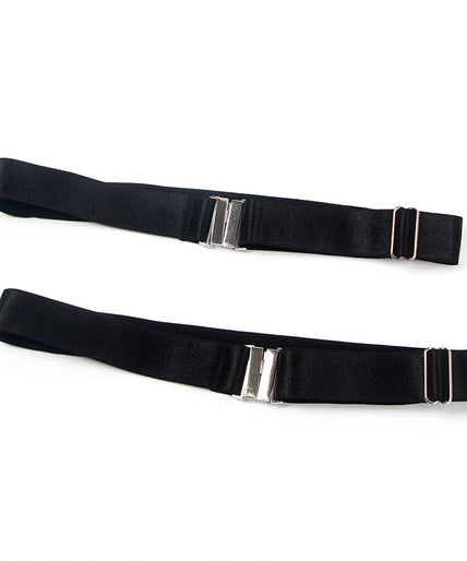 Pleasurements – Subblime – Adjustable Elastic Buckle Leg Rings Black