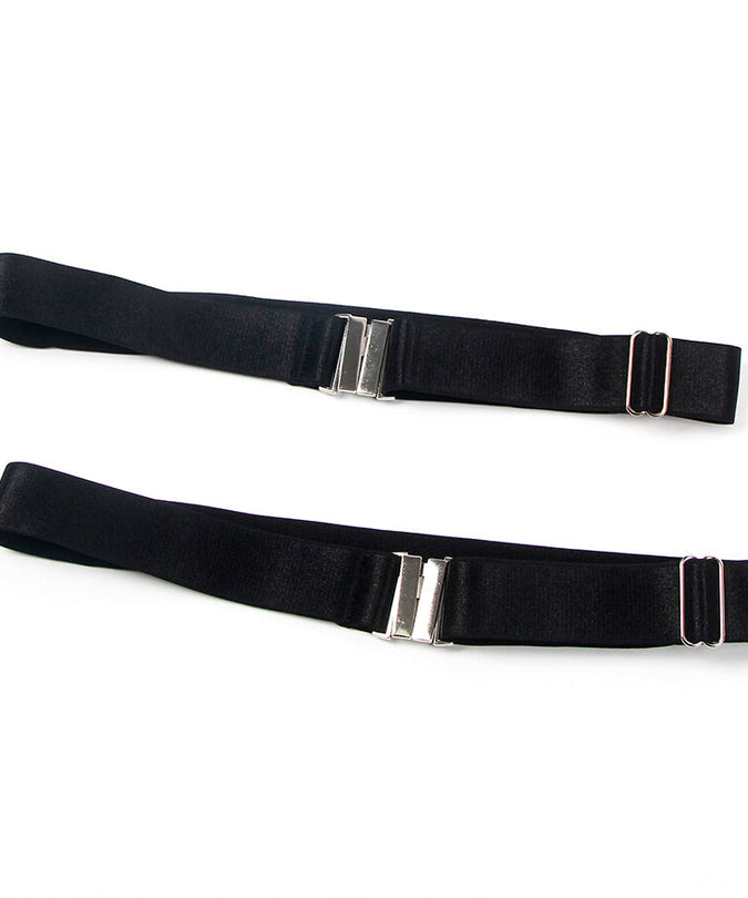 Pleasurements – Subblime – Adjustable Elastic Buckle Leg Rings Black
