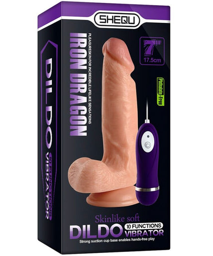 Shequ – Iron Dragon Vibrator Dildo mit Fernbedienung 17,5 cm