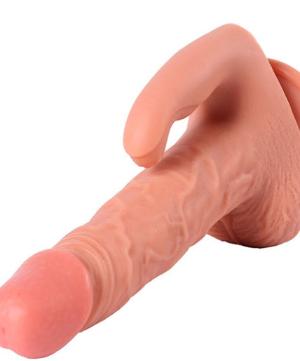 Shequ – Hayden Dildo und Klitoris-Stimulator mit Vibration und Fernbedienung 16 cm