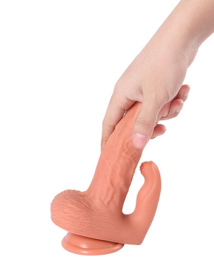 Shequ – Hayden Dildo und Klitoris-Stimulator mit Vibration und Fernbedienung 16 cm
