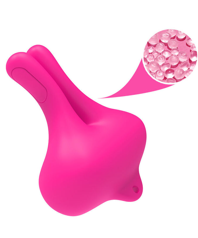 Armony – Rabbit-förmige Vibrations-Magnet-Brustwarzenklemmen Pink