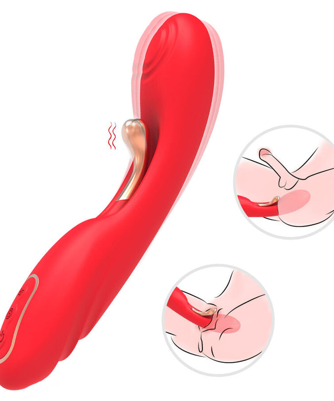 Armony – Vibrator mit oszillierender Zunge Rot