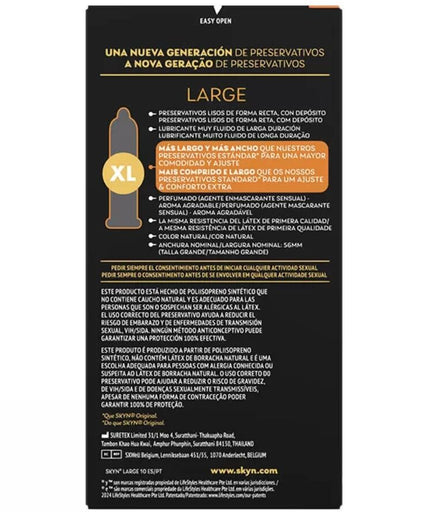 Skyn – Large Extra Adjustment Condoms 10 Units
