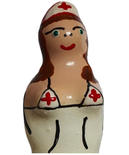 Condomerie – Handpainted Novelty Condoms Nurse Brunette