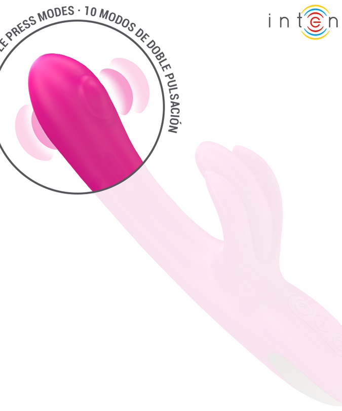 Intense – Britney Multifunktionaler Rabbit-Vibrator 23 cm Pink