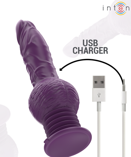 Intense – Tatum Multifunktionsvibrator mit Auf- und Abwärtsvibration, 24 cm, Lila