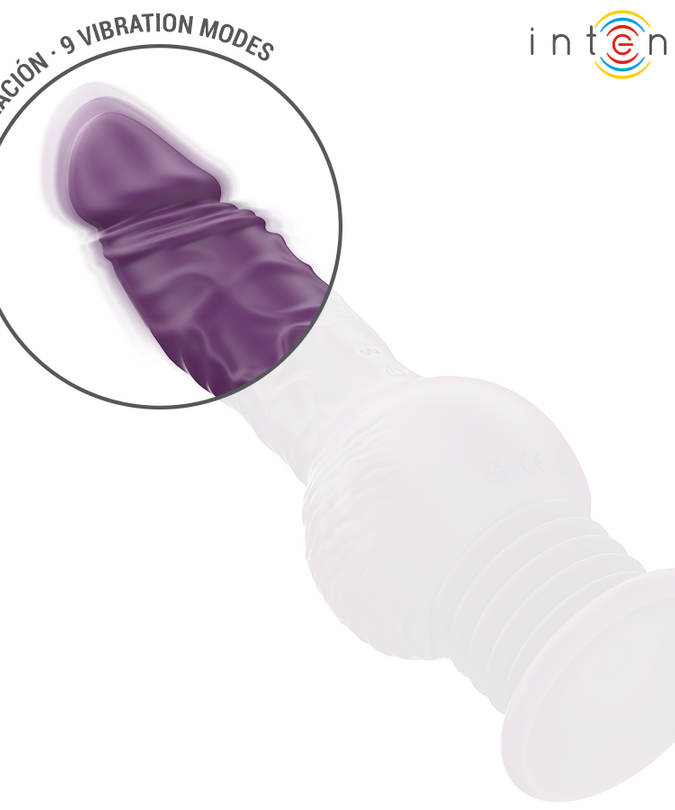 Intense – Tatum Multifunktionsvibrator mit Auf- und Abwärtsvibration, 24 cm, Lila