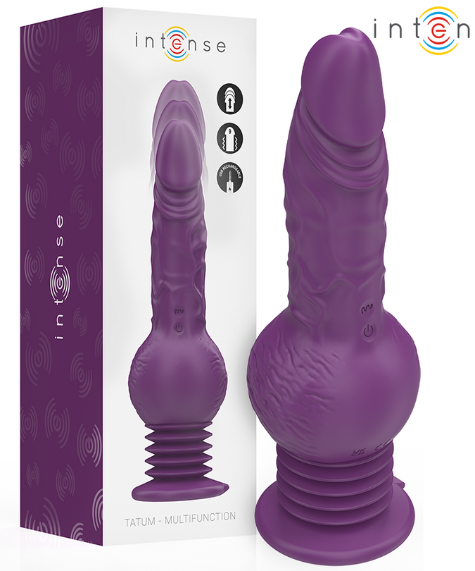 Intense – Tatum Multifunktionsvibrator mit Auf- und Abwärtsvibration, 24 cm, Lila